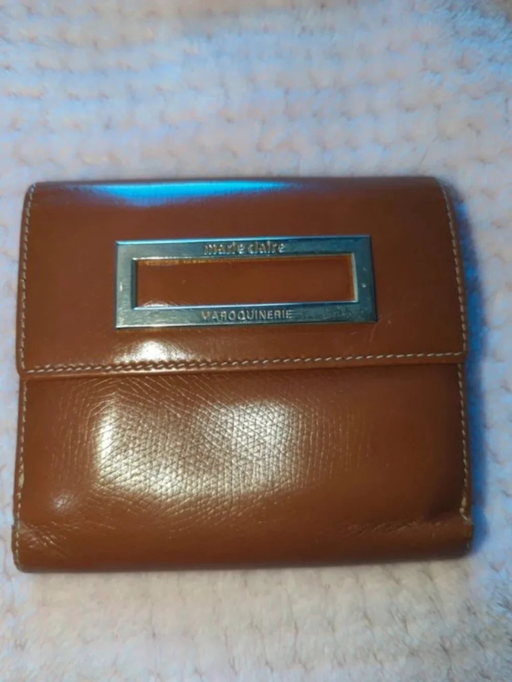 Marie Claire patent leather wallet